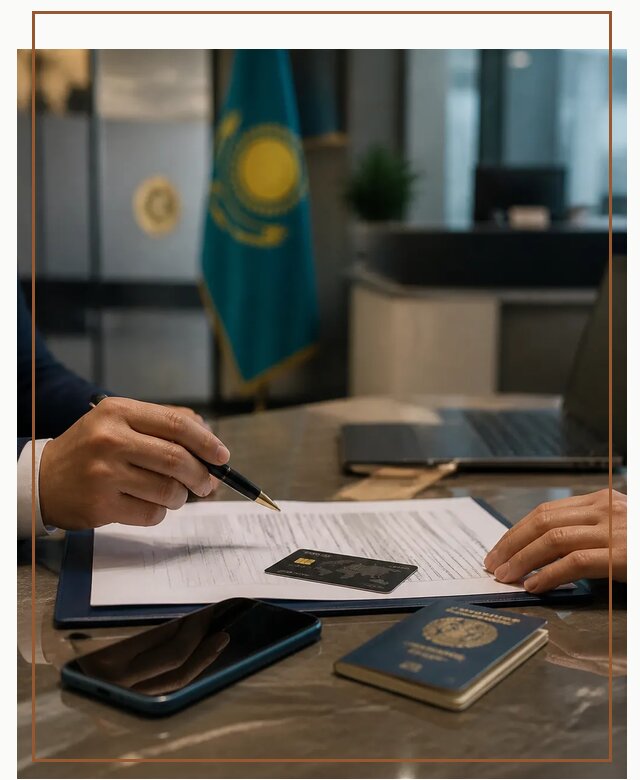 Открытие счета и банковской карты в Казахстане в Ступине